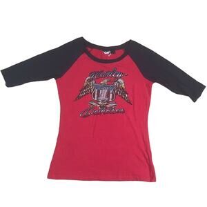 Women’s Harley Davidson 3/4 Sleeve Shirt Size S